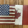 USA & Canada 3d Hybrid Flag
