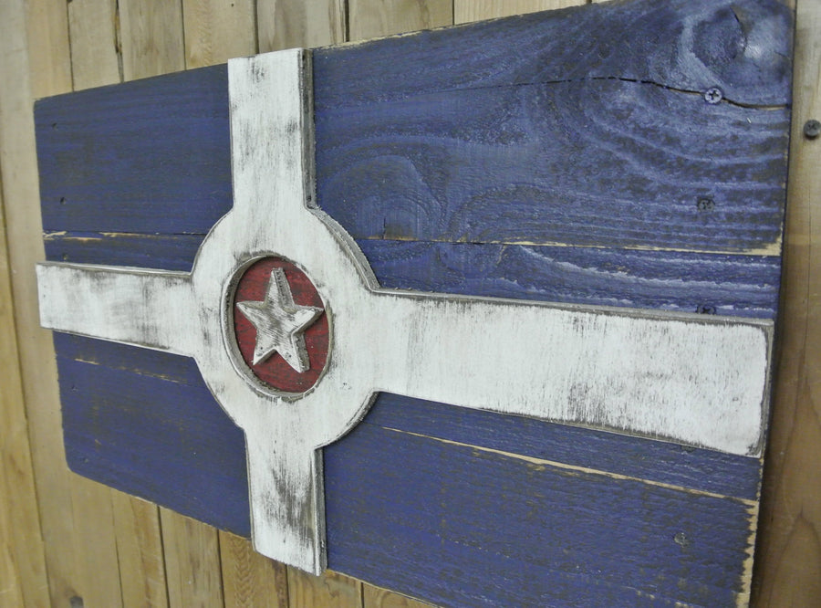 Indianapolis Reclaimed Wood Flag