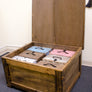 Chevron Top Hope Chest / Storage Chest / Split Lid