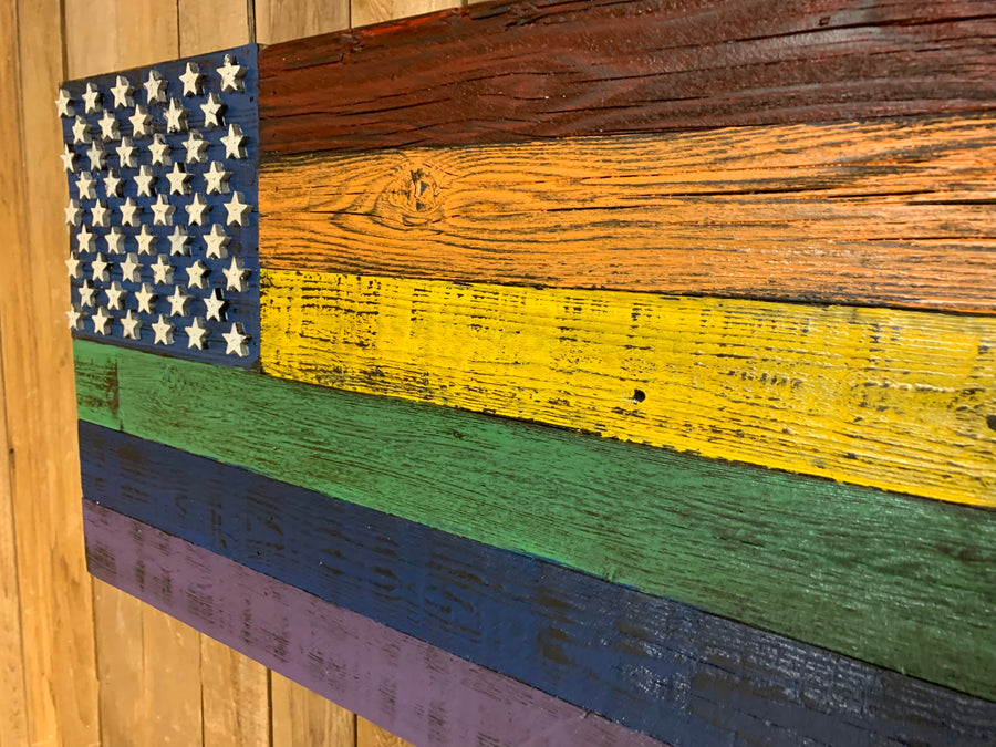 USA Gay Rights Rainbow Flag