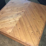 Chevron Wood Coffee Table