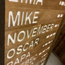Phonetic Alphabet / Morse Code / Military Alphabet Wall Hanging