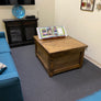 Chevron Top Hope Chest / Storage Chest / Split Lid