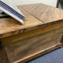Chevron Top Hope Chest / Storage Chest / Split Lid