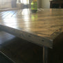 Chevron Wood Coffee Table