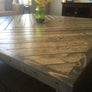 Chevron Wood Coffee Table