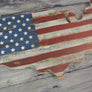 USA Flag on US Map