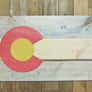 Colour Stained Colorado Flag