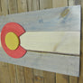 Colour Stained Colorado Flag