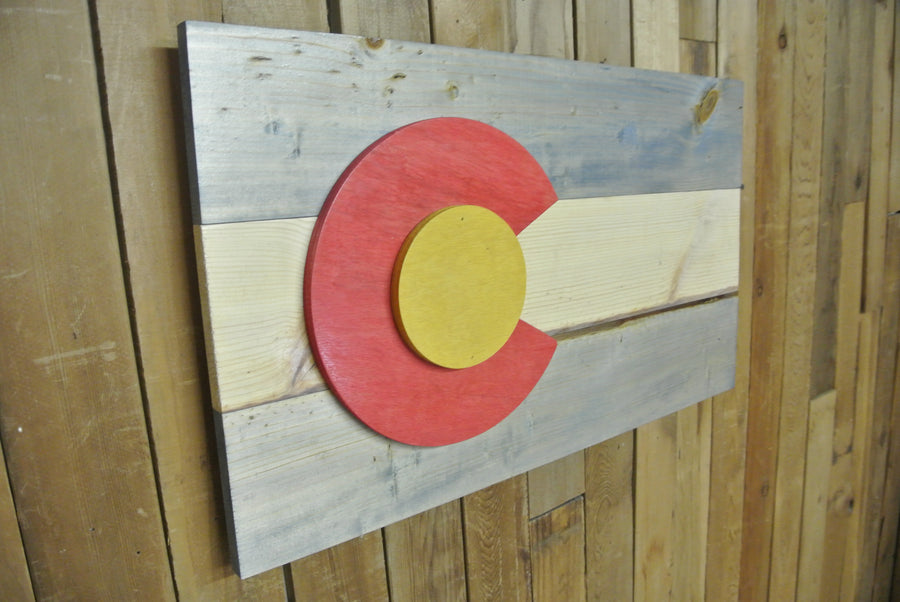 Colour Stained Colorado Flag