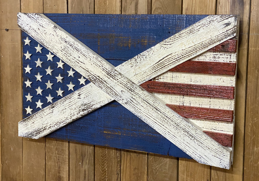USA / Scotland Hybrid Flag